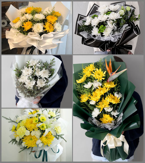 山东烟台莱阳市姜疃镇白事花束代送